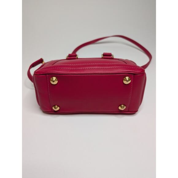 Aleksandra Badura Ladylike Mini Bag Calfskin Top-Handle Tote Bag Fuchsia - Picture 8 of 15